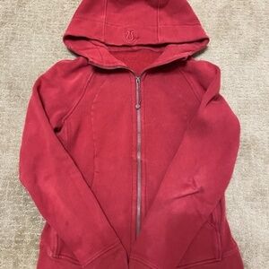 Luluemon Scuba Full Zip Dark Red Size 8